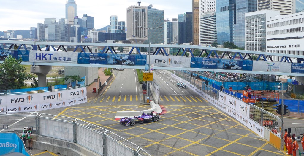 2016 Hong Kong ePrix, unaltered from Wikimedia Commons where it was submitted as own work by Wpcpey. Licensed under CC-BY-SA 4.0: https://creativecommons.org/licenses/by-sa/4.0/