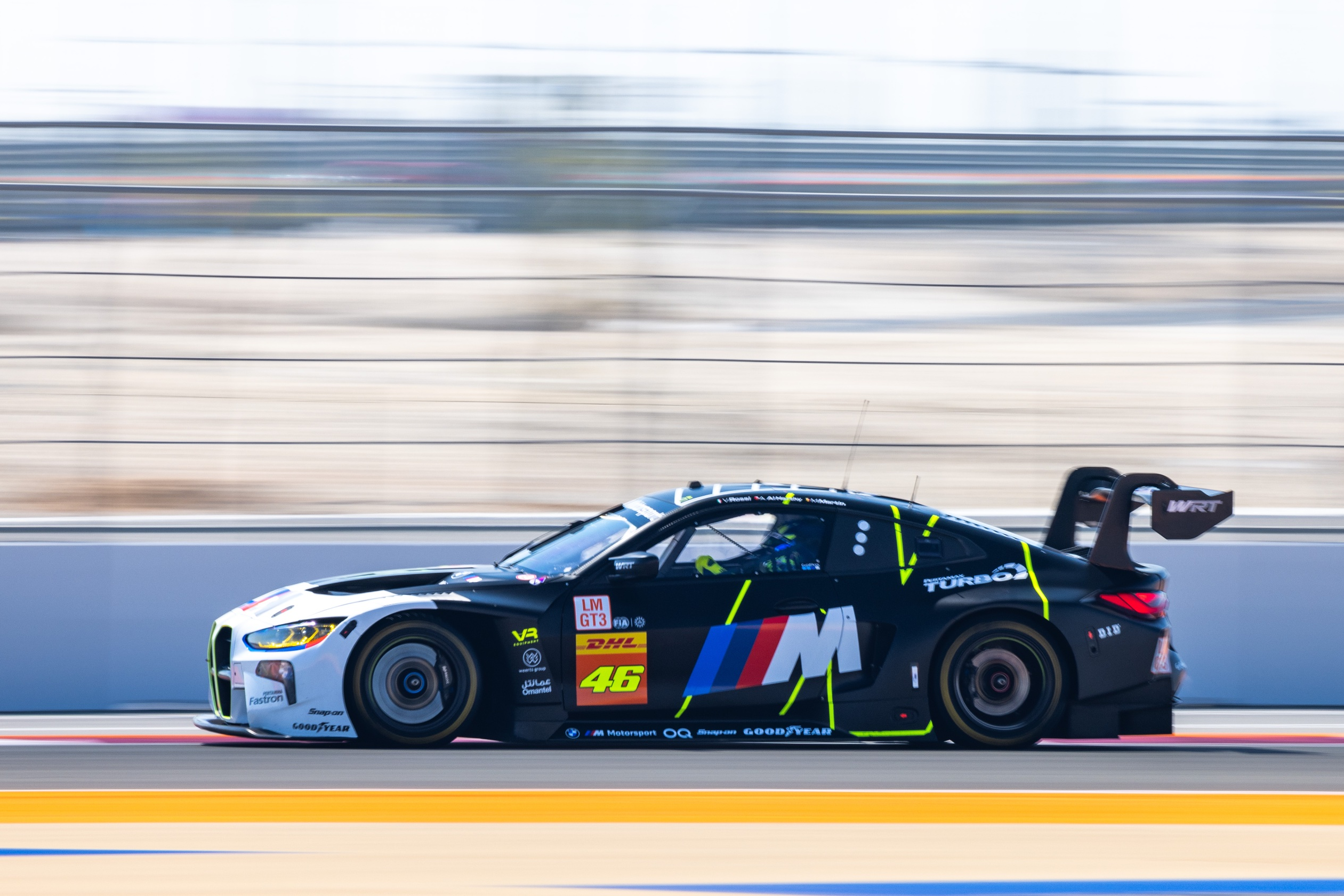 WRT's #46 BMW M4 in Free Practice 1 at Qatar, as posted by WRT on X