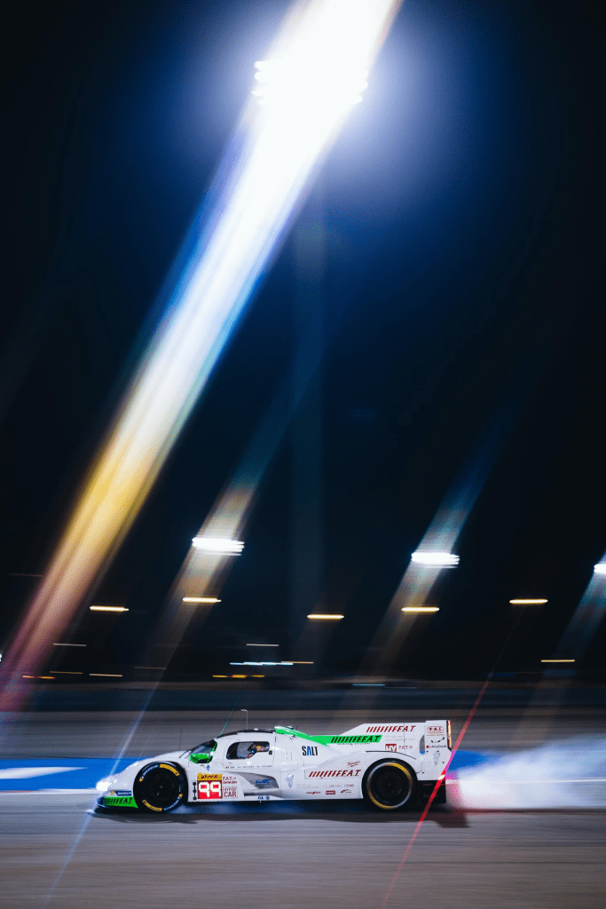 Proton's Porsche 963 under the lights at Bahrain (as posted by the team on Twitter)